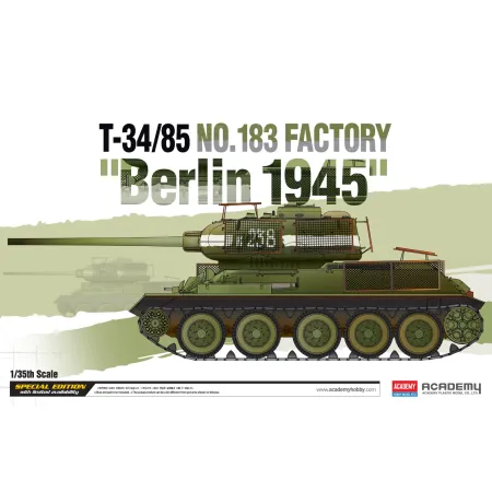 ACADEMY 13295 T-34/85 No.183 Factory Berlin 1945 1:35