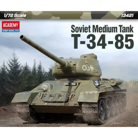 ACADEMY 13421 T-34-85 (polskie malowanie) - 1:72