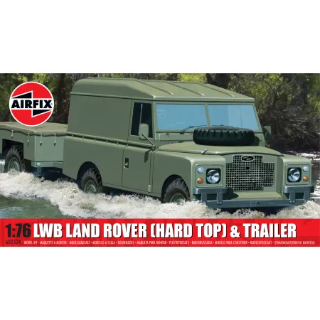 AIRFIX A02324 LWB Land Rover (Hard Top) & Trailer - 1:76 (Nowość 2025)