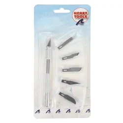 ARTESANIA LATINA 27019-1 Nóż modelarski N1 z dodatkowymi ostrzami (6 szt.)