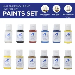 ARTESANIA LATINA 277PACK7 Zestaw farb akrylowych 12x20 ml - HMS Endeavour, HMS Supply