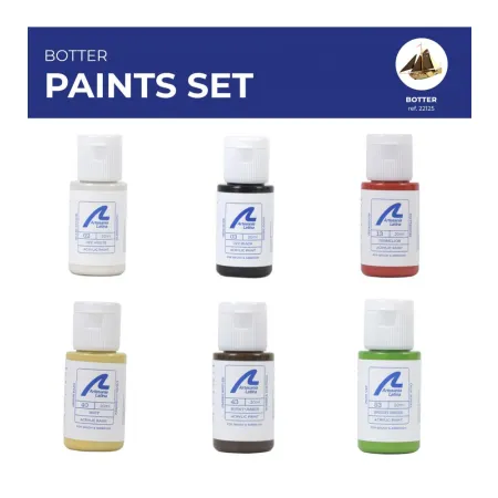 ARTESANIA LATINA 277PACK20 Zestaw farb akrylowych 6x20 ml - Botter