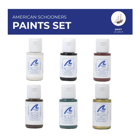 ARTESANIA LATINA 277PACK9 Zestaw farb akrylowych 6x20 ml - American schooners