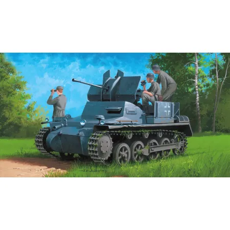 HOBBY BOSS 80147 German Flakpanzer IA w/Ammo.Trailer - 1:35