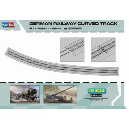 HOBBY BOSS 82910 Niemieckie tory kolejowe łuki - 1:72