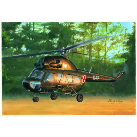 HOBBY BOSS 87242 Helikopter MI-2US Hoplite gunship (polskie malowanie) - 1:72