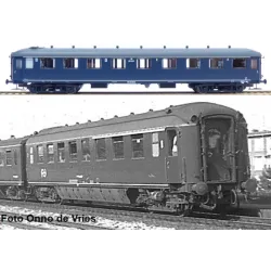 EXACT-TRAIN EX10050 Wagony pasażerskie AB7374 Plan K oraz AB6240 berlin blue, NS, Ep. IIIa