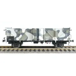 EXACT-TRAIN EX20339 Wagon towarowy odkryty Klagenfurt 7 975 Ommu (Holztür), camouflage, DRG, Ep. II