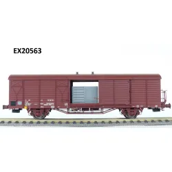 EXACT-TRAIN EX20563 DR Hbs [2300] Mannschaftswagen mit Ofen mit Bremserbühne, 11 Sicken, Epoche IV/V (zu öffnende Türen)