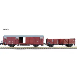 EXACT-TRAIN EX20778 Zestaw 2 wagonów tow. Klagenfurt, Expresswagen Gehhmmss 14.051, DR, Ep, IV