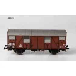 EXACT-TRAIN EX20970 Wagon towarowy Gmmhs 56 z klapami alu., Nr. 291140, DB, Ep. III