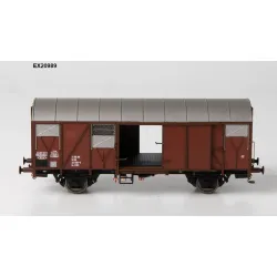 EXACT-TRAIN EX20989 Wagon towarowy Gs 1210 z klapami alu., Nr. 121 0101-6, DR, Ep. IV