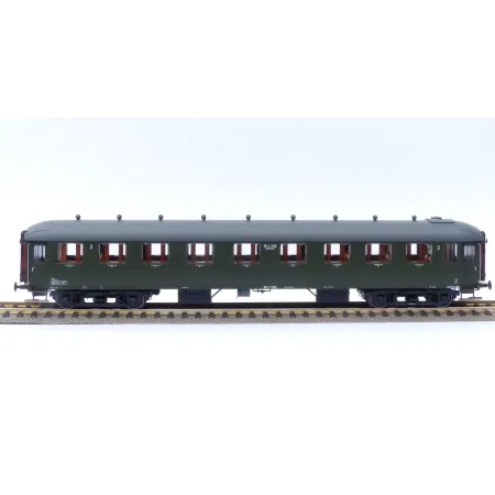 EXACT-TRAIN EX10011 Wagon pasażerski C7155 (zielony, szary dach), NS, Ep. III