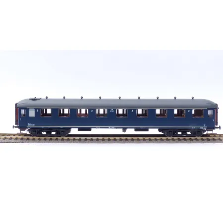 EXACT-TRAIN EX10016 Wagon pasażerski B7153 (berlinerblau, szary dach), NS, Ep. III