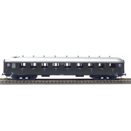 EXACT-TRAIN EX10020 Wagon pasażerski AB7522 (oliwkowy, srebrny dach), NS, Ep. II