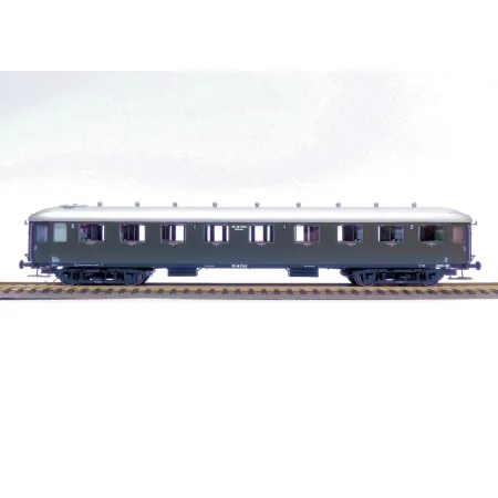 EXACT-TRAIN EX10021 Wagon pasażerski AB7542 (oliwkowy, srebrny dach), NS, Ep. III