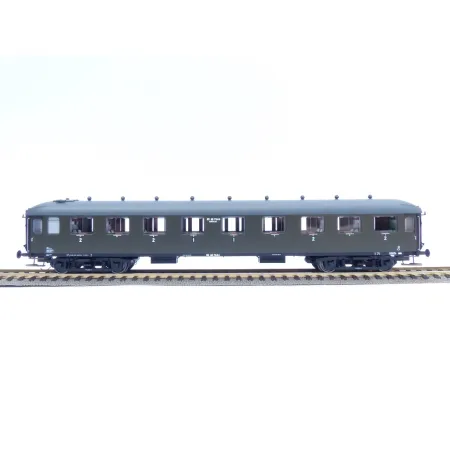 EXACT-TRAIN EX10022 Wagon pasażerski AB7544 (oliwkowy, szary dach), NS, Ep. II