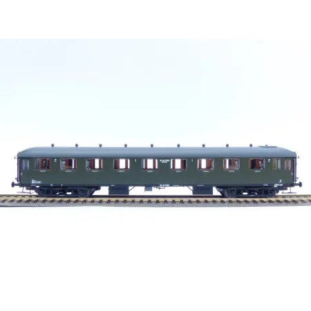 EXACT-TRAIN EX10024 Wagon pasażerski AB7536 (zielony, szary dach), NS, Ep. III