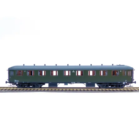EXACT-TRAIN EX10027 Wagon pasażerski B7156 (zielony, szary dach), NS, Ep. III
