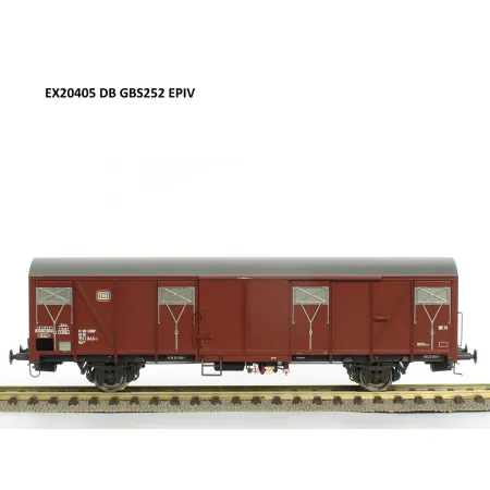 EXACT-TRAIN EX20405 Wagon towarowy kryty Gbs 252, DB, Ep. IV