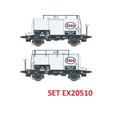 EXACT-TRAIN EX20510 Zestaw 2 cystern 24m3 Uerdinger, Esso, DB, Ep. IIIb