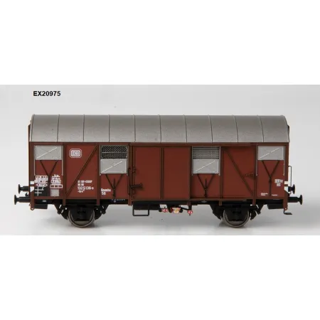 EXACT-TRAIN EX20975 Wagon towarowy .Grs 212 EUROP z klapami alu., Nr. 132 5136-0, DB, Ep. IV