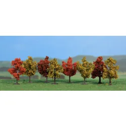 HEKI 1141 Drzewa liściaste jesienne 4 cm, 8 szt.