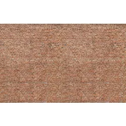 HEKI 14002 Citiline - H0 Mur z czerwonej cegły 31x21 cm - 3 szt