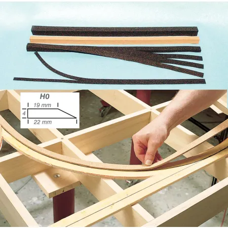 HEKI 3195 Podkład korkowy ciemny H0 9,8 mb