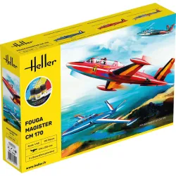 HELLER 35510 Starter Set - Fouga Magister CM170 - 1:48