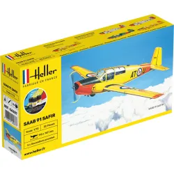 HELLER 56287 Starter Set - SAAB Safir 91 - 1:72