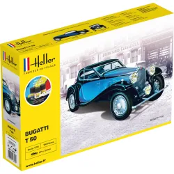 HELLER 56706 Starter Set - Bugatti T.50 - 1:24