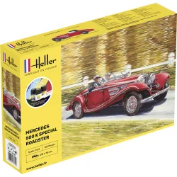 HELLER 56710 Starter Set - Mercedes-Benz 500 K Special Roadster - 1:24