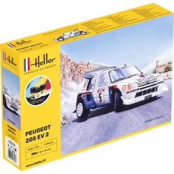 HELLER 56716 Starter Set - Peugeot 205 EV2 - 1:24