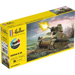 HELLER 56875 Starter Set - Somua S 35 - 1:72