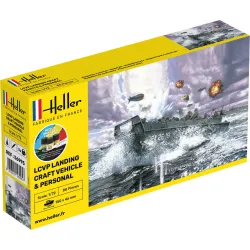 HELLER 56995 Starter Set - LCVP Landing Craft Vehicle + figurki - 1:72
