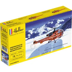 HELLER 80289 SA 316 Alouette III Securite Civile - 1:72