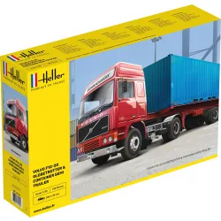 HELLER 81702 Volvo F12-20 GlobeTrotter z naczepą kontenerową - 1:32