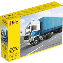 HELLER 81703 Volvo F12-20 GlobeTrotter z naczepą plandekową - 1:32
