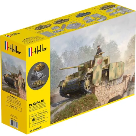 HELLER 30321 Pz.Kpfw.III Ausf. J, L, M - 1:16