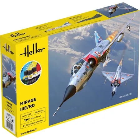 HELLER 35422 Starter Set - Mirage IIIE-O-R-RD-EE-EA - 1:48