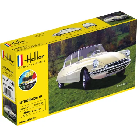 HELLER 56162 Starter Set - Citroen DS 19 - 1:43