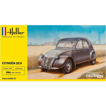 HELLER 56175 Starter Set - Citroen 2 CV - 1:43