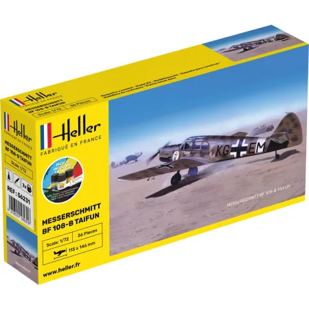 HELLER 56231 Starter Set - Messerschmitt Bf 108 B Taifun - 1:72