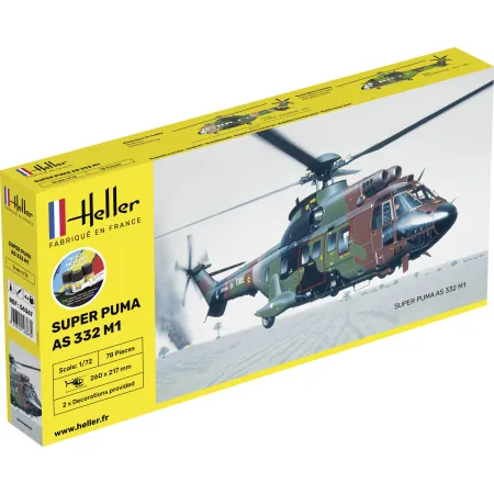 HELLER 56367 Starter Set - Super Puma AS332 M1 - 1:72