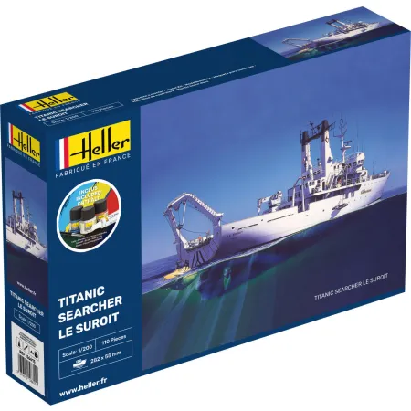 HELLER 56615 Starter Set - Statek badawczy Le Suroit - 1:200
