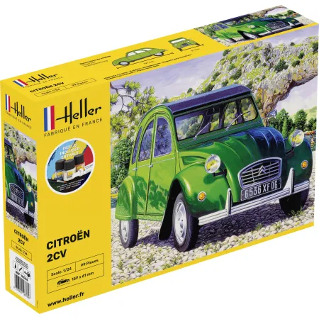 HELLER 56765 Starter Set - Citroen 2 CV - 1:24