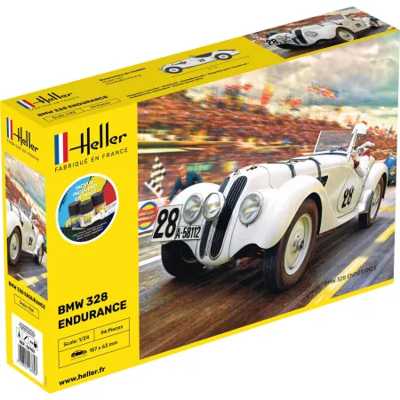 HELLER 56782 Starter Set - BMW 328 Endurance - 1:24