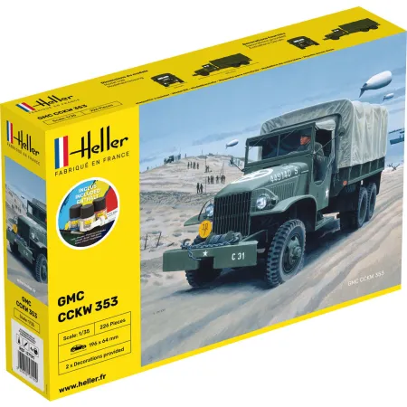 HELLER 57121 Starter Set - Ciężarówka GMC - 1:35
