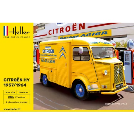 HELLER 80744 Citroen HY 1957 / 1964 - 2 malowania - 1:24